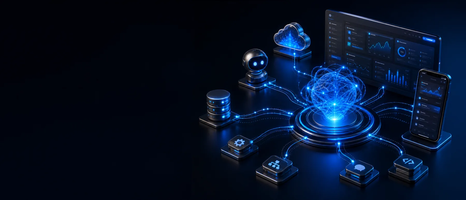 AI, mobil, veb and backend tizimlari bir markazdan boshqarilmoqda